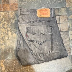 Levi's Men's Charcoal Slim Straight Jeans